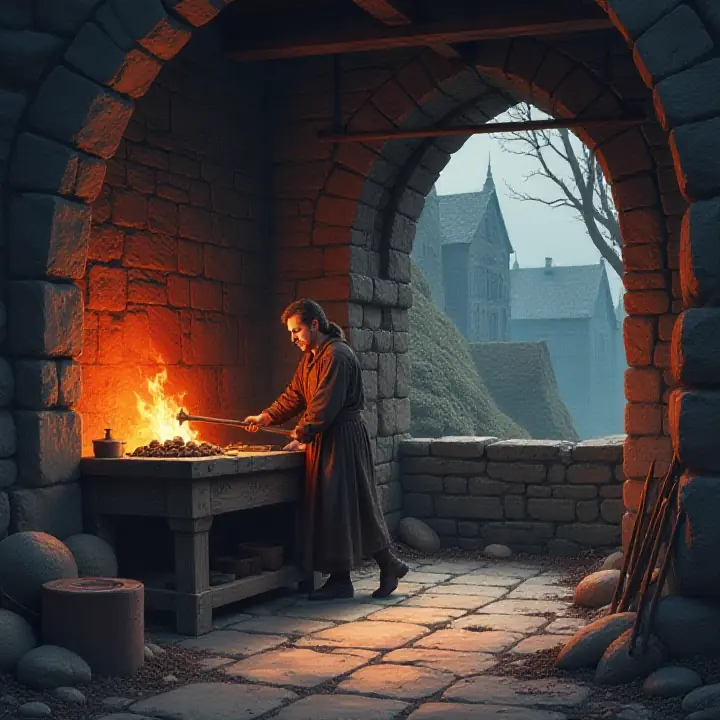DnD Blacksmith soundboard — looping music, ambience and SFX