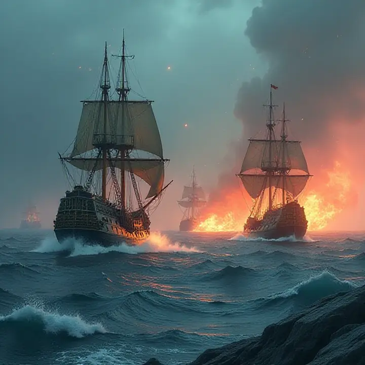 DnD Naval Battle soundboard — looping music, ambience and SFX