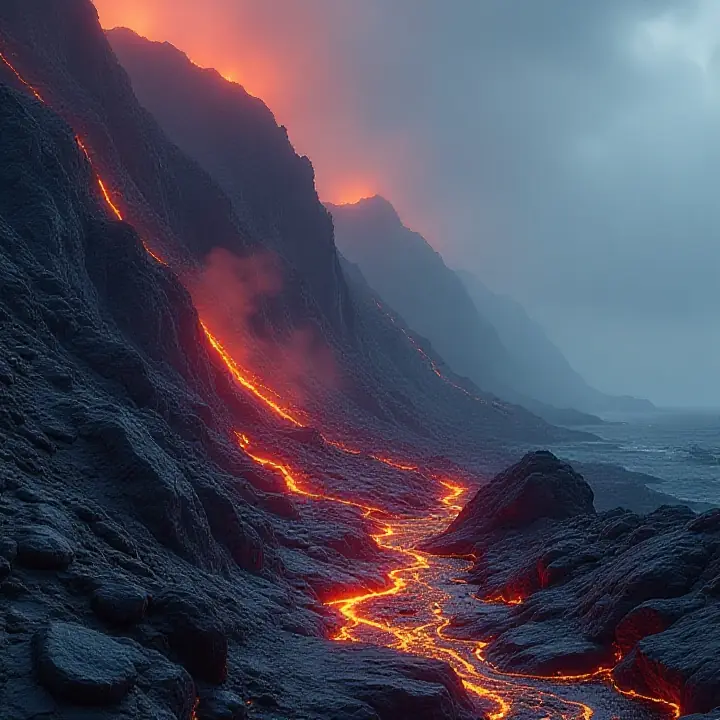 DnD Volcano soundboard — looping music, ambience and SFX